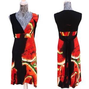 Desigual Pral Woman Knitted Dress With Straps Size Small